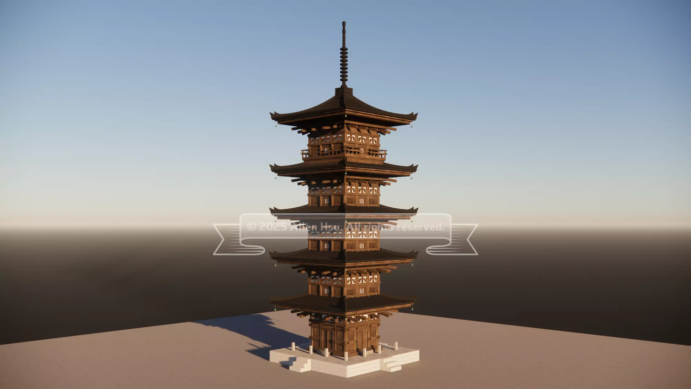 Japanese - Yasaka Pagoda 3D model_12