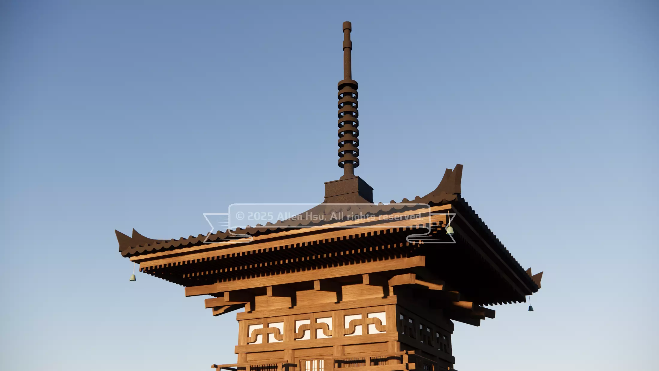 Japanese - Yasaka Pagoda 3D model_18