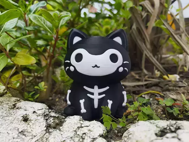 Halloween Special - Skeleton Cat 3D print model