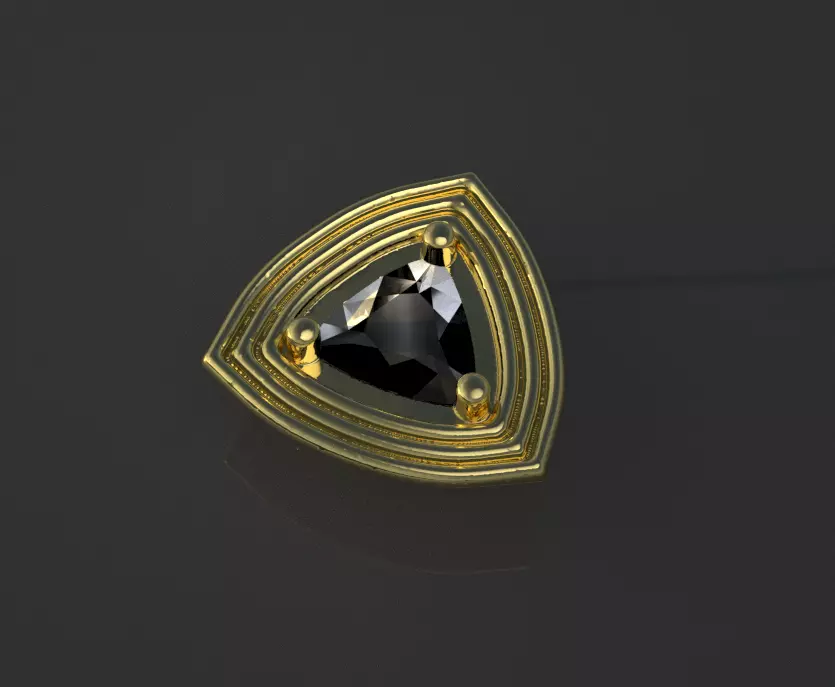 Triangle Earring Free 3D print model