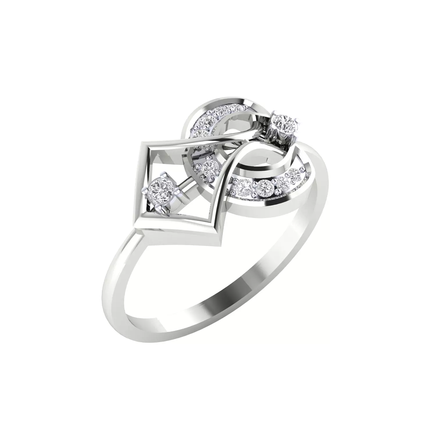 Women Ring Render 3dm STL MTL SLC JCD OBJ FBX Details 3D print model_16