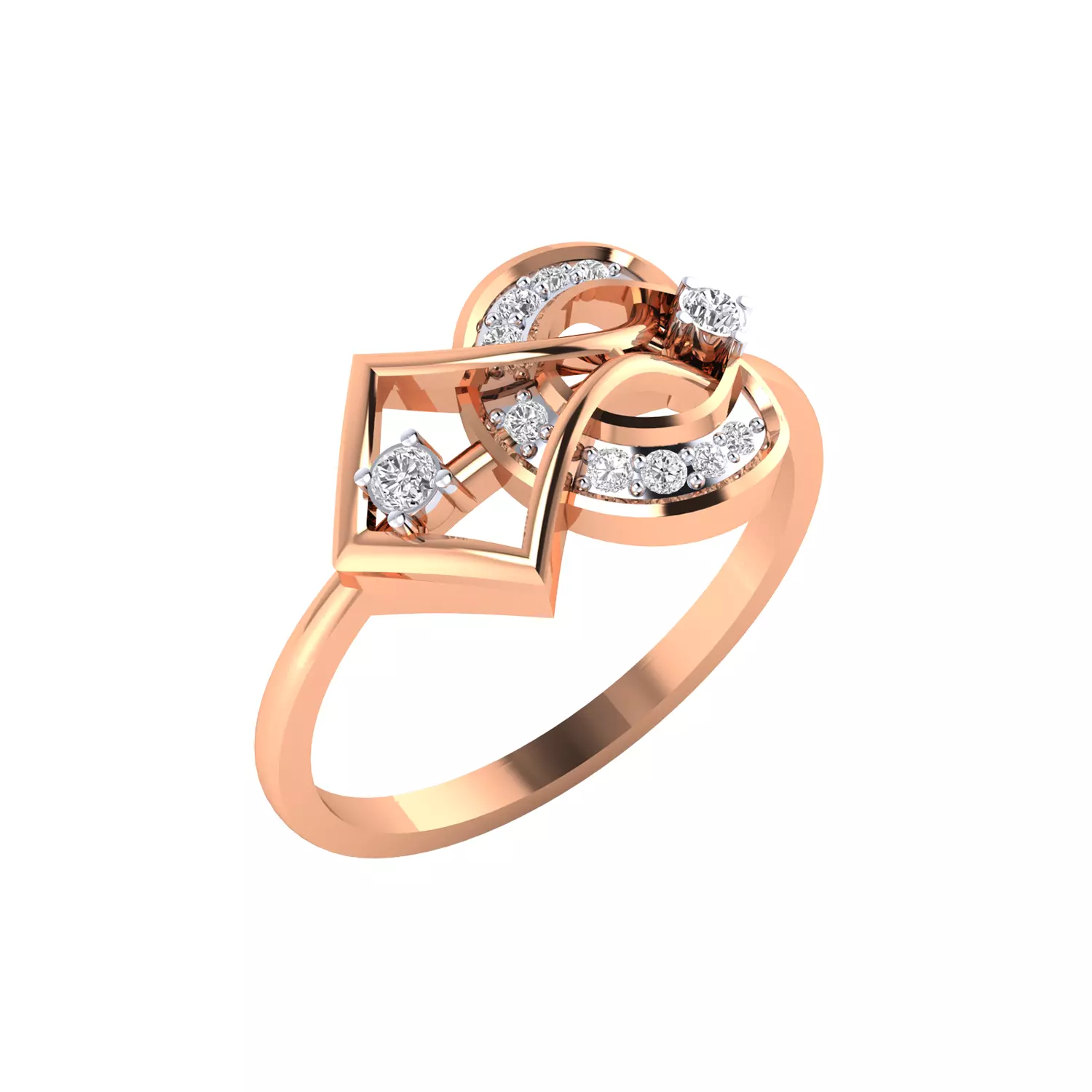 Women Ring Render 3dm STL MTL SLC JCD OBJ FBX Details 3D print model_8