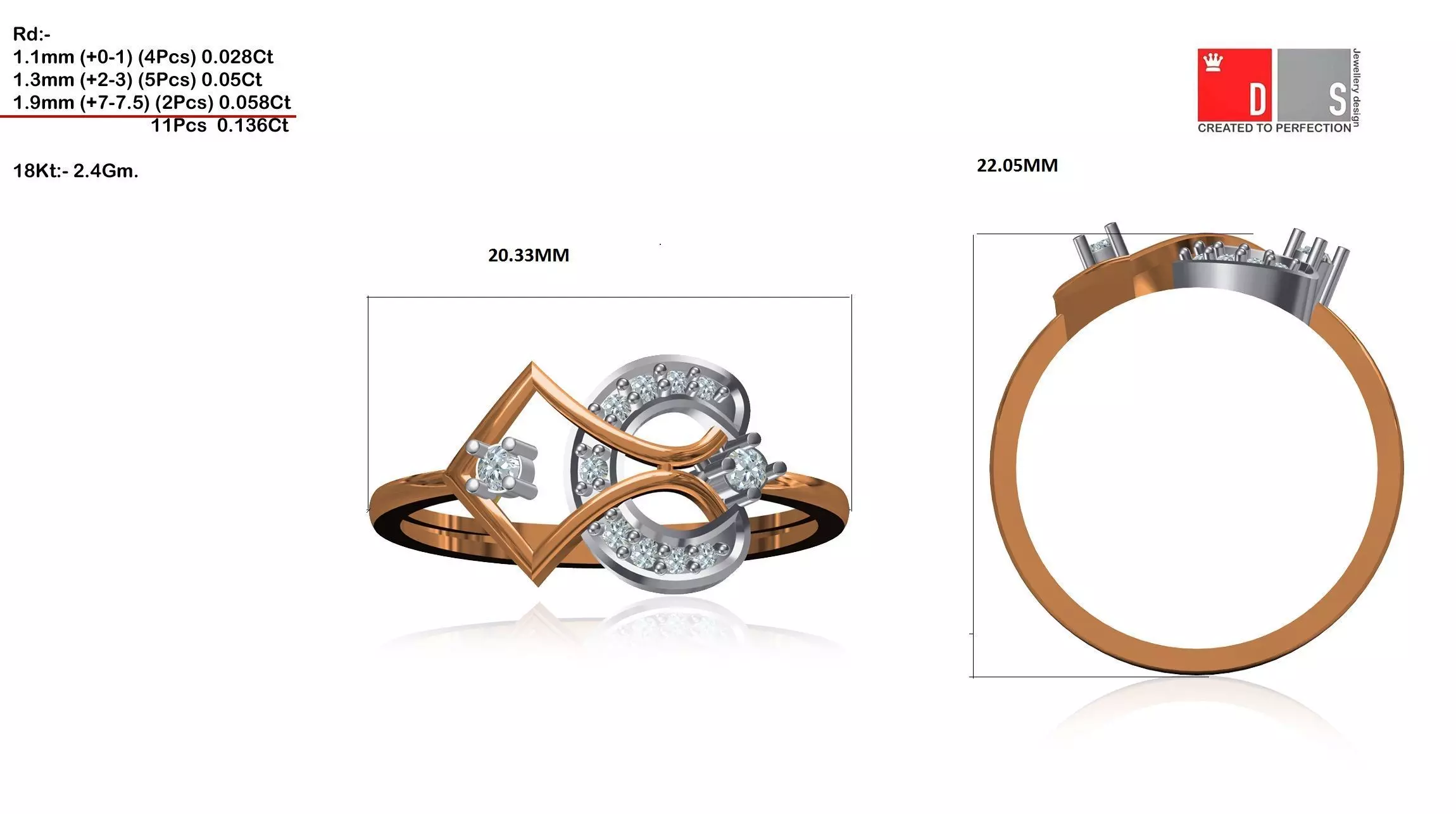 Women Ring Render 3dm STL MTL SLC JCD OBJ FBX Details 3D print model_25