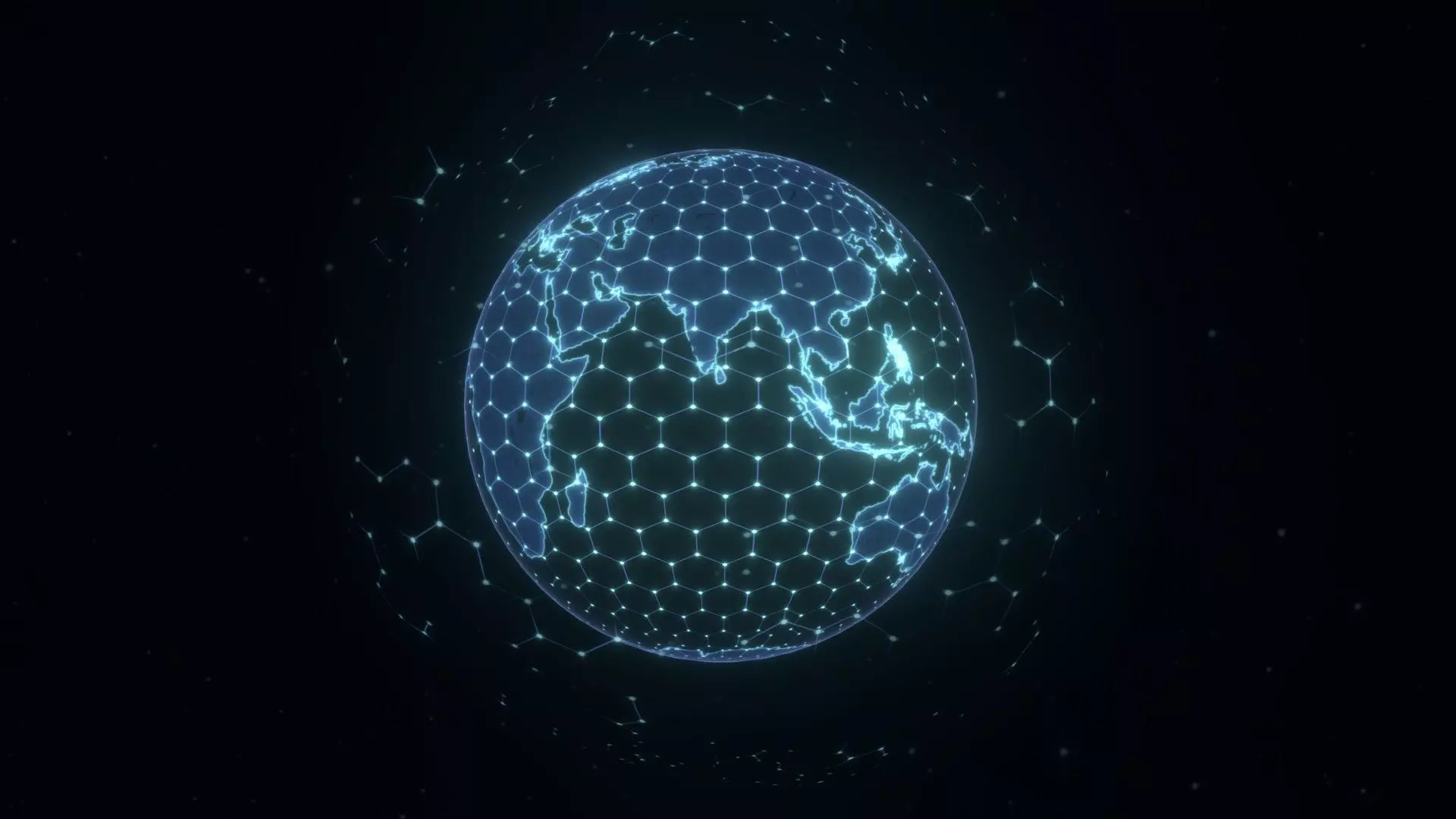 Animated Hologram Planet Earth No 5 With 50 Sci-Fi Music Tracks Low-poly 3D model_6