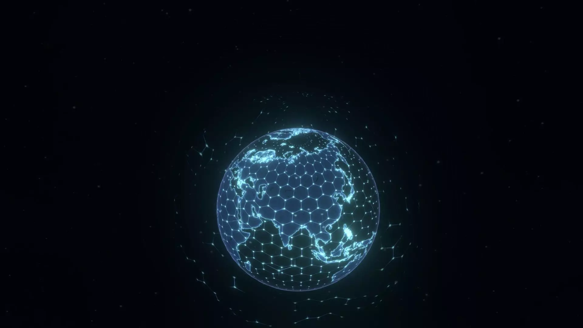 Animated Hologram Planet Earth No 5 With 50 Sci-Fi Music Tracks Low-poly 3D model_20