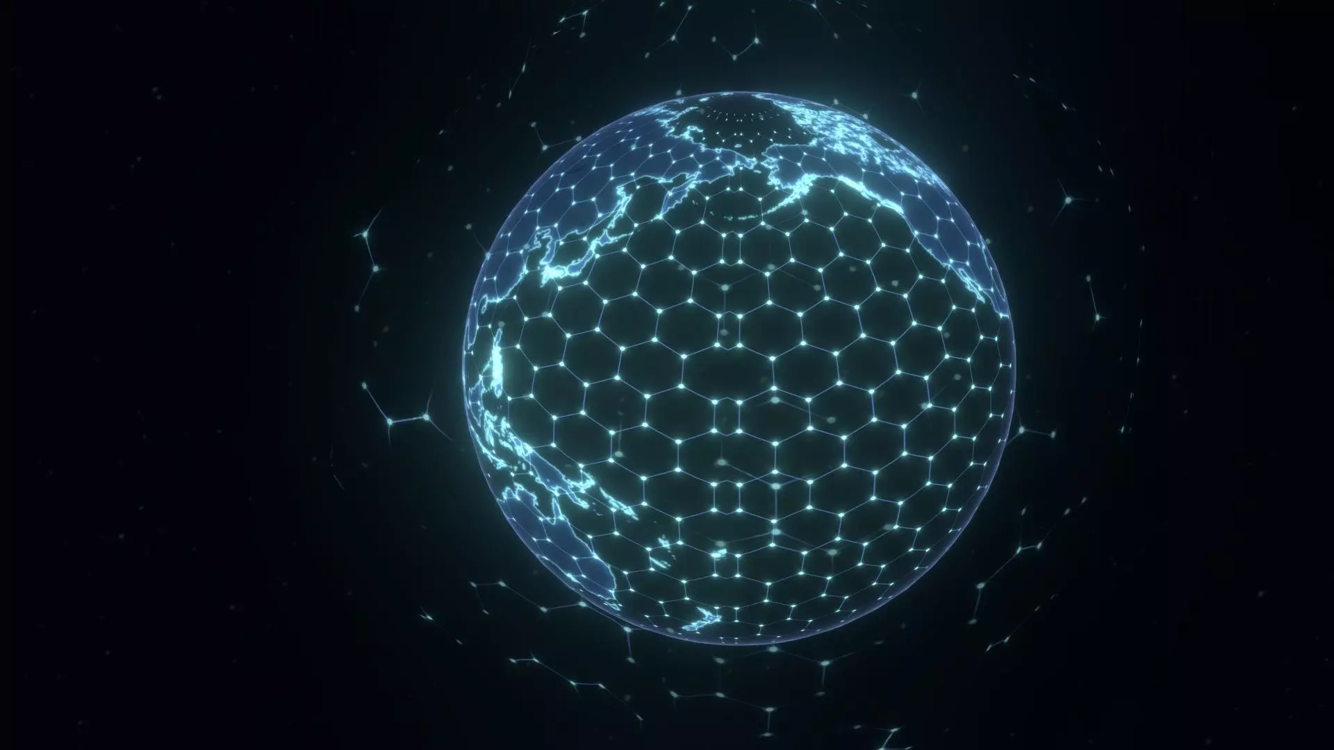 Animated Hologram Planet Earth No 5 With 50 Sci-Fi Music Tracks Low-poly 3D model_13