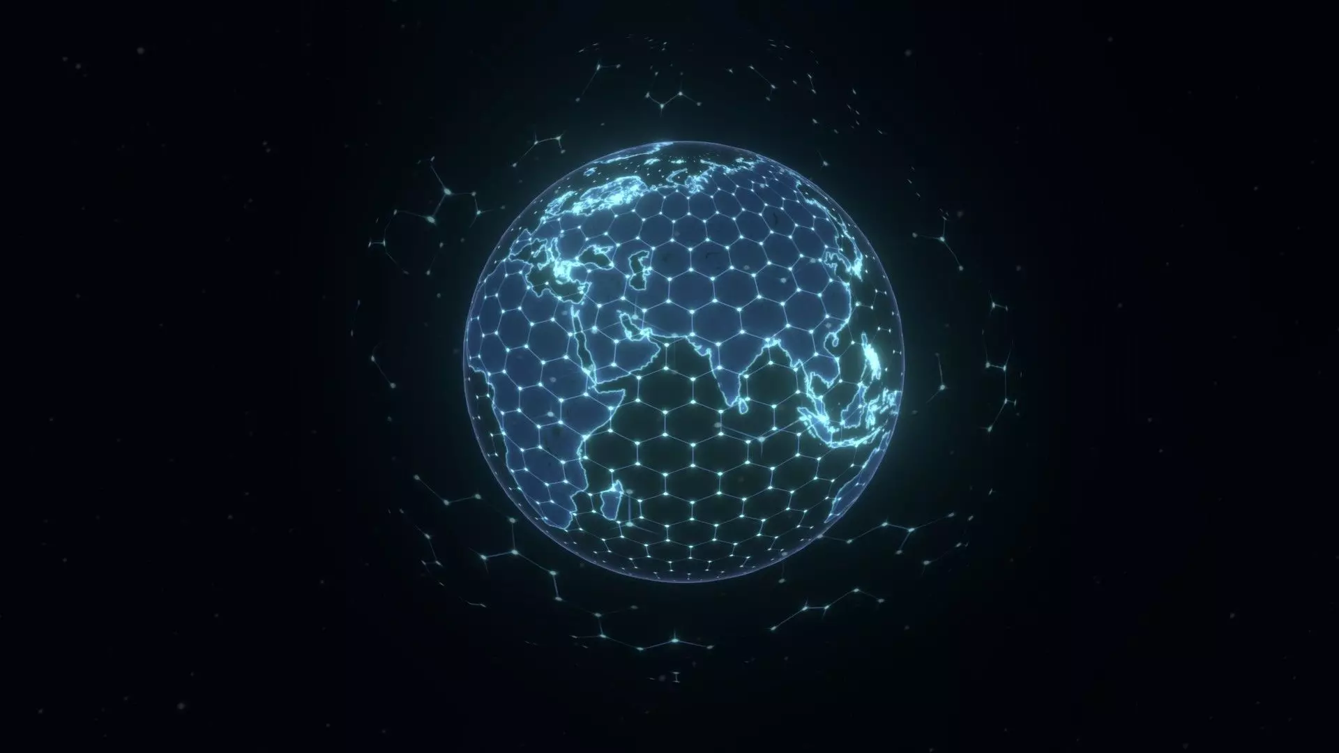 Animated Hologram Planet Earth No 5 With 50 Sci-Fi Music Tracks Low-poly 3D model_17