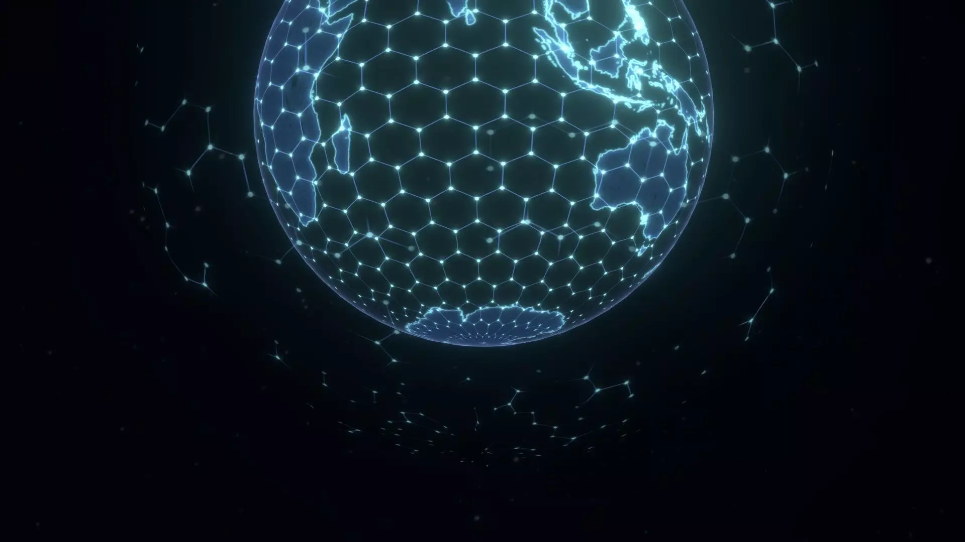 Animated Hologram Planet Earth No 5 With 50 Sci-Fi Music Tracks Low-poly 3D model_19