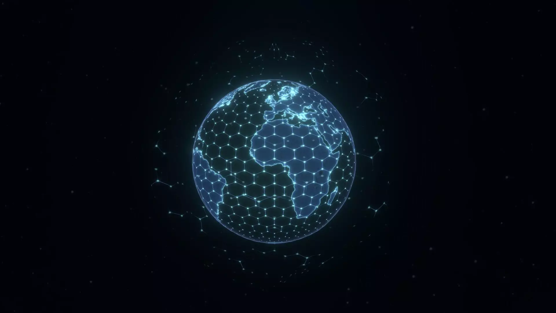 Animated Hologram Planet Earth No 5 With 50 Sci-Fi Music Tracks Low-poly 3D model_8