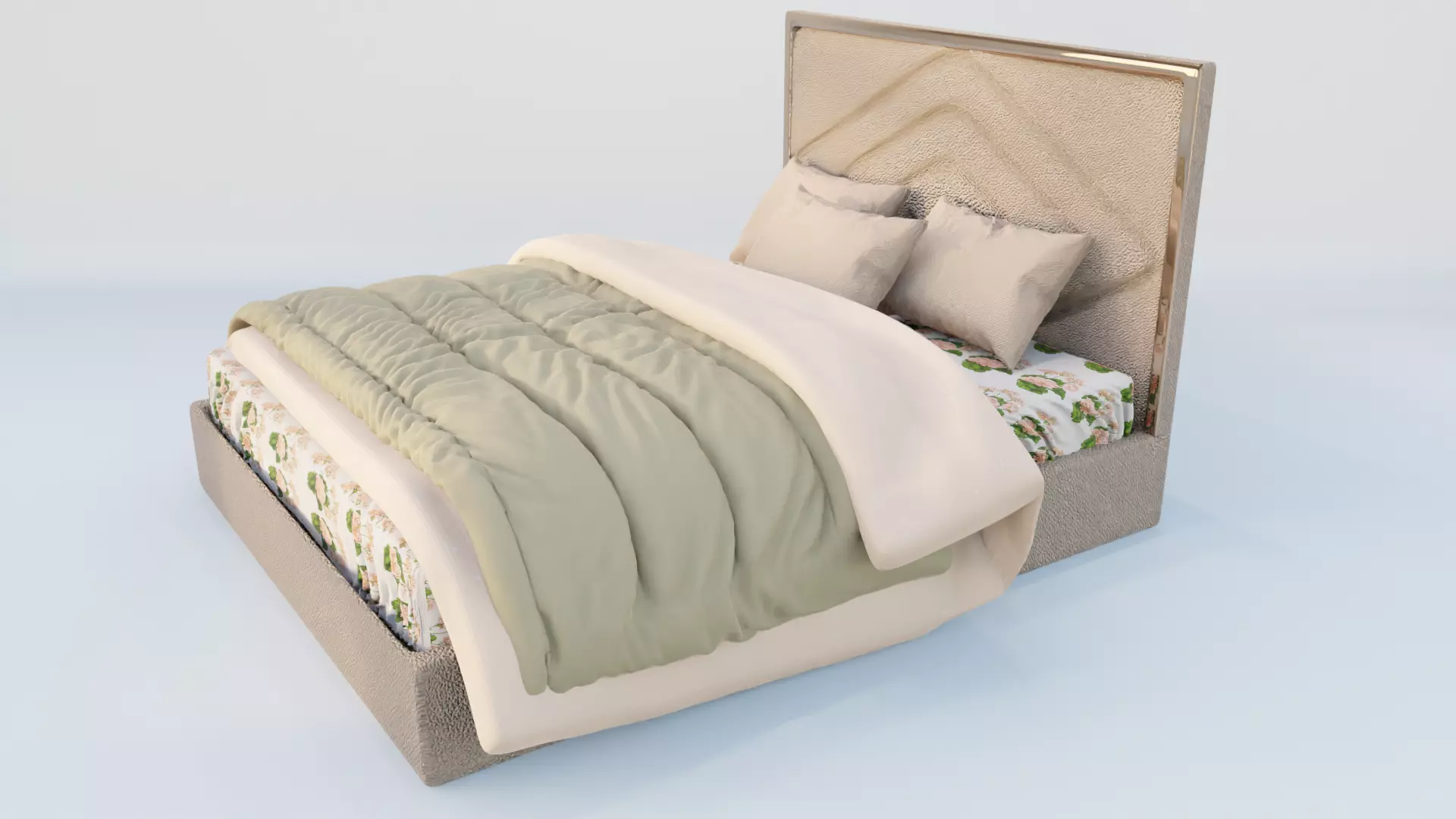 Delphinium Ogioni Bed 3D model_1