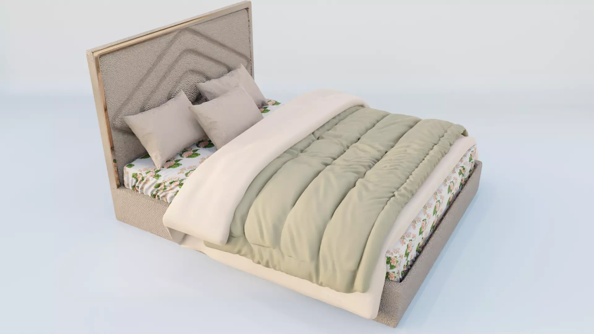 Delphinium Ogioni Bed 3D model_2