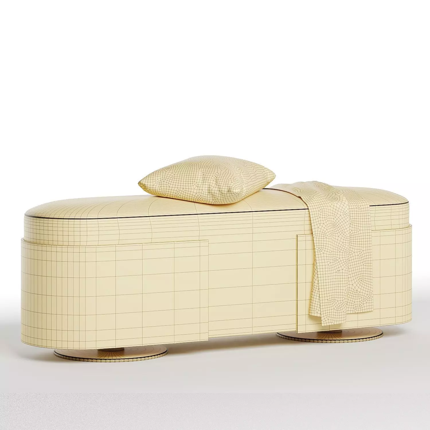 Berke bench 3D model_5