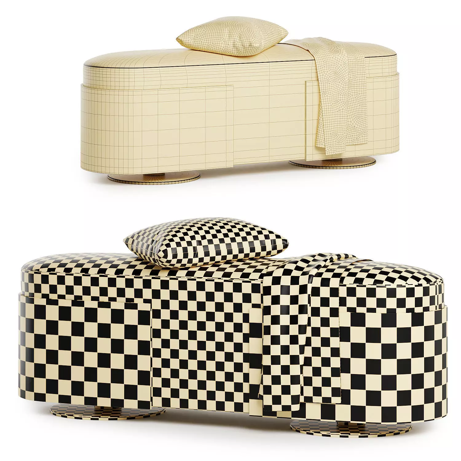 Berke bench 3D model_3