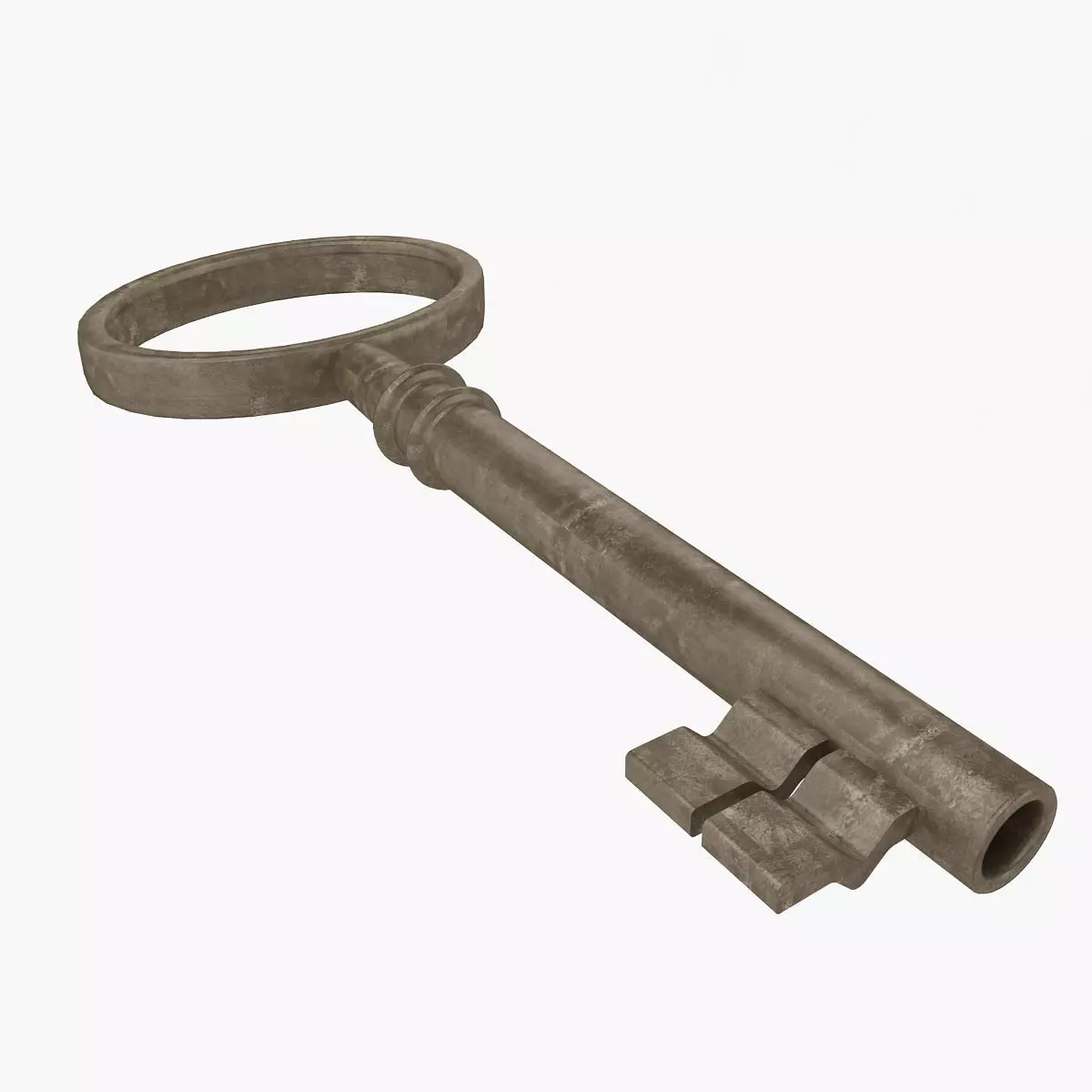old Key Low-poly 3D model_0