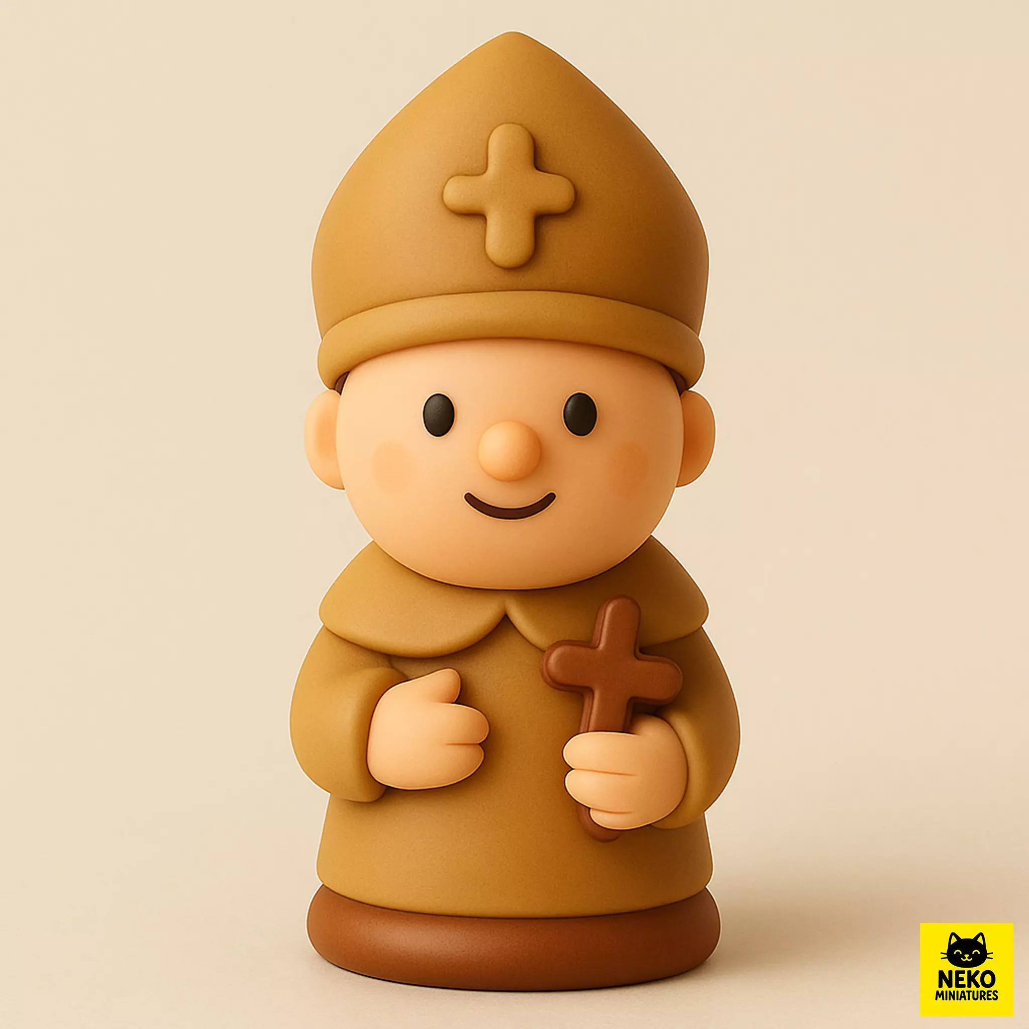 Cute Bishop Chess Piece 3d Printable Figurine 3D print model