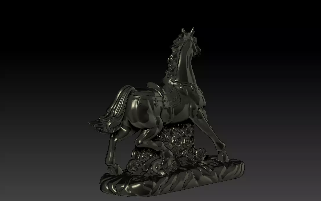 Running Horse 3D print model_5