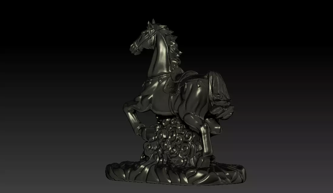 Running Horse 3D print model_4