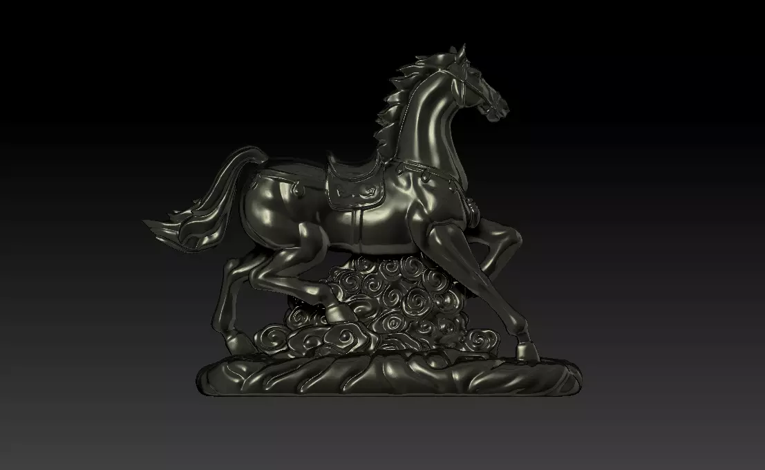 Running Horse 3D print model_1