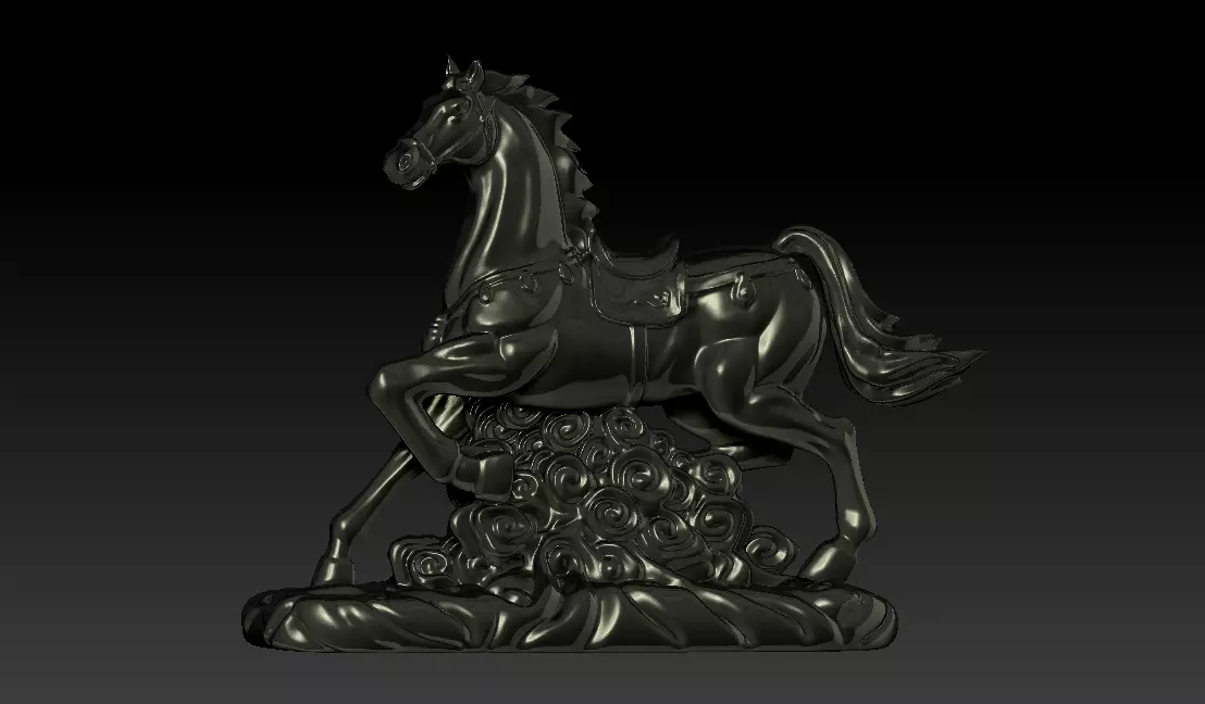 Running Horse 3D print model_0