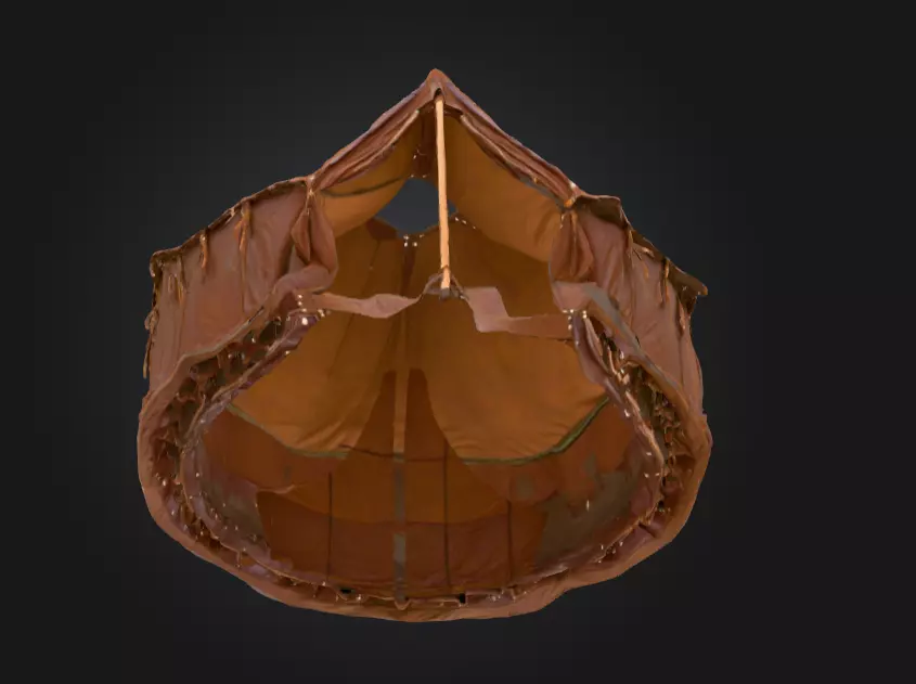 Large Medieval Camp Low-poly 3D model_8