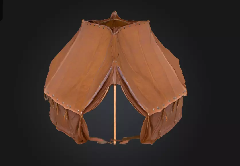 Large Medieval Camp Low-poly 3D model_0