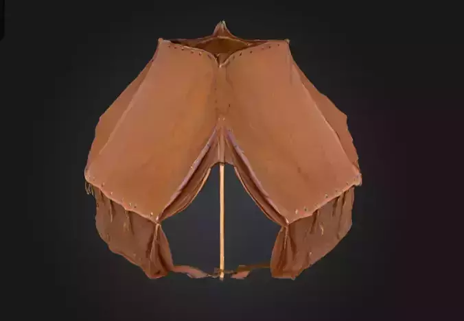 Large Medieval Camp Low-poly 3D model