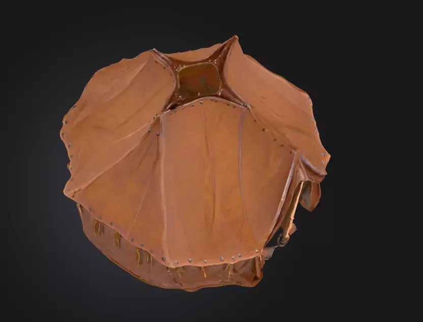 Large Medieval Camp Low-poly 3D model_10