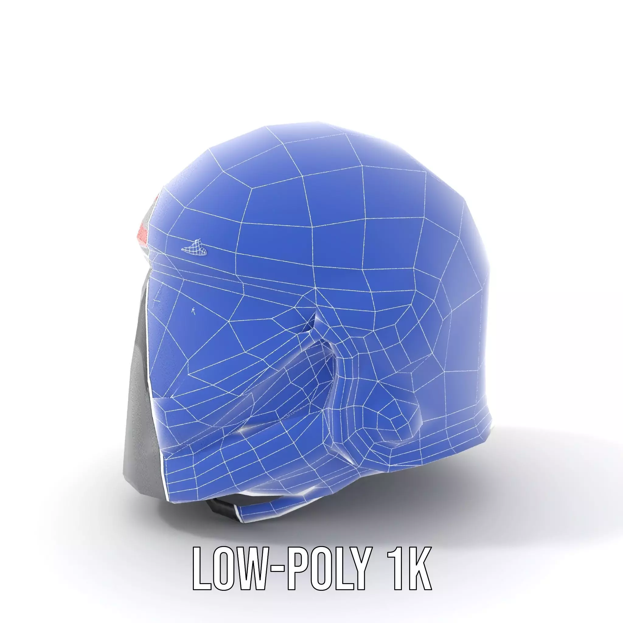 Sleek Black Helmet model pack Low-poly 3D model_9
