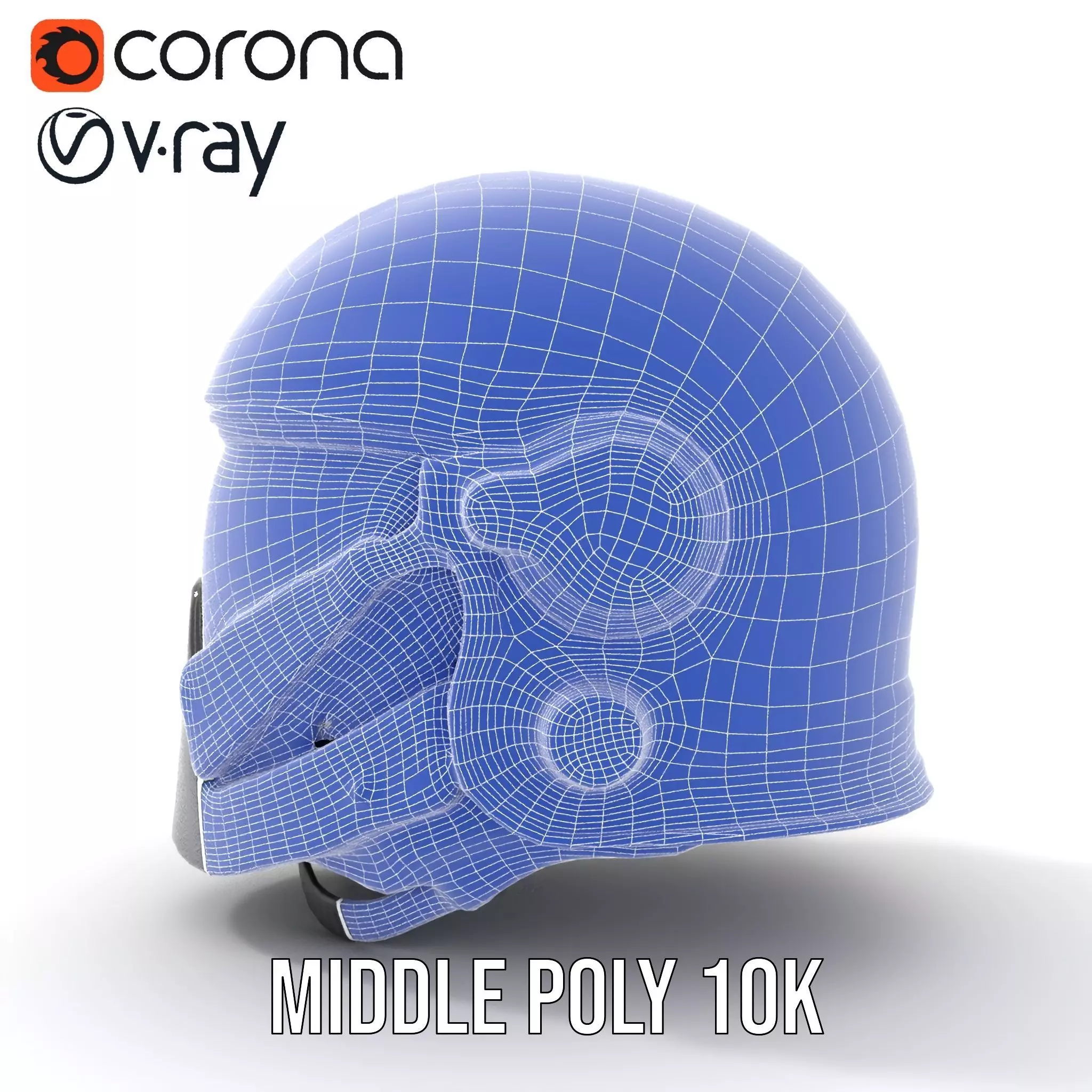 Sleek Black Helmet model pack Low-poly 3D model_13