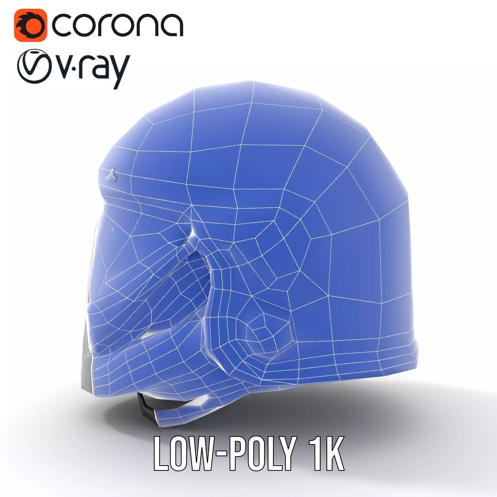 Sleek Black Helmet model pack Low-poly 3D model_26