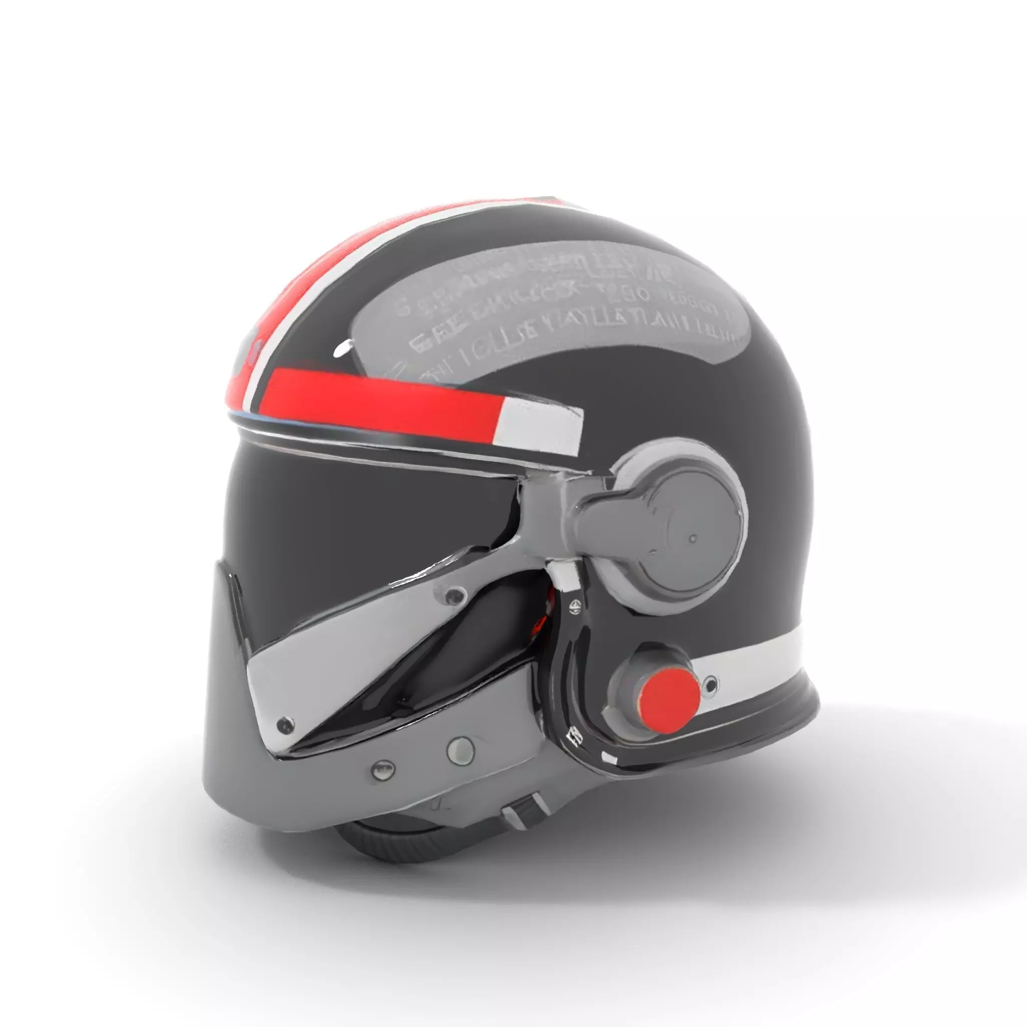 Sleek Black Helmet model pack Low-poly 3D model_6