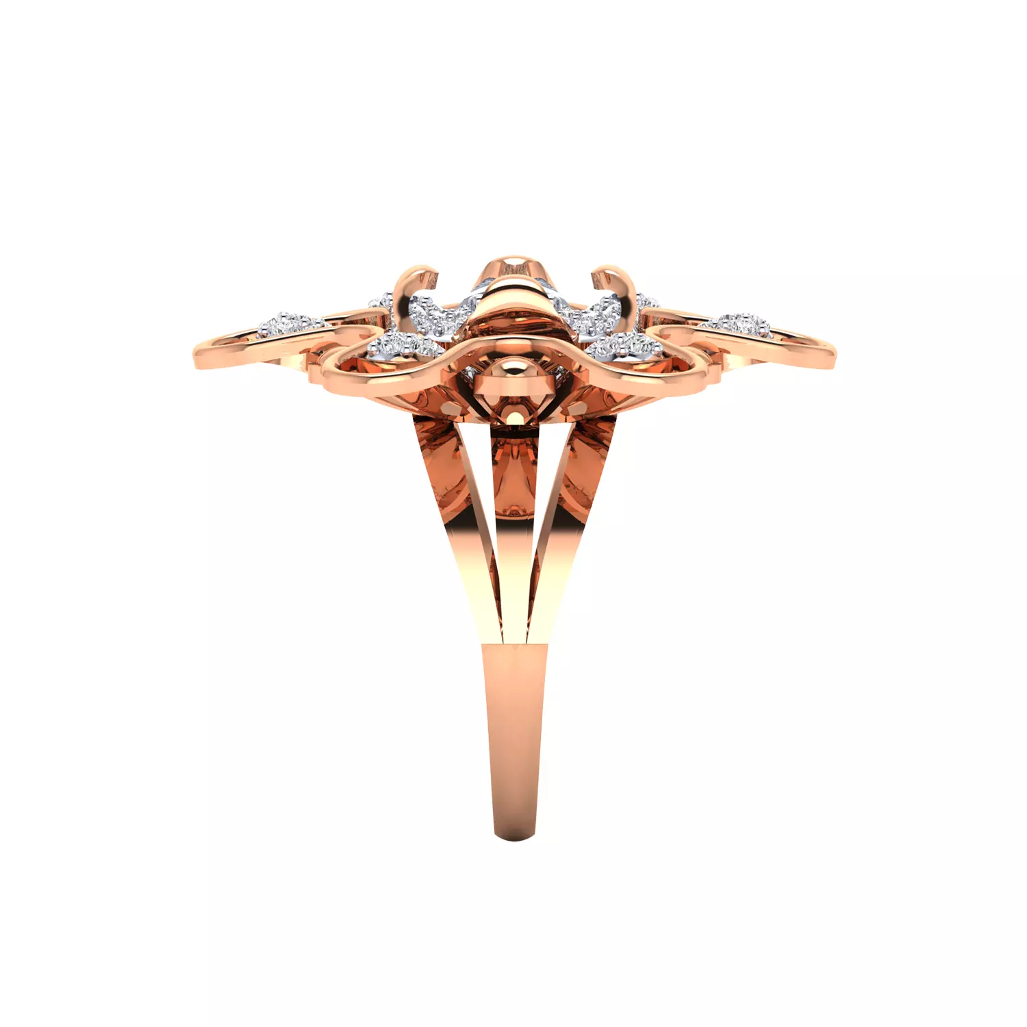 Women Ring Render 3dm STL MTL SLC JCD OBJ FBX Details 3D print model_5