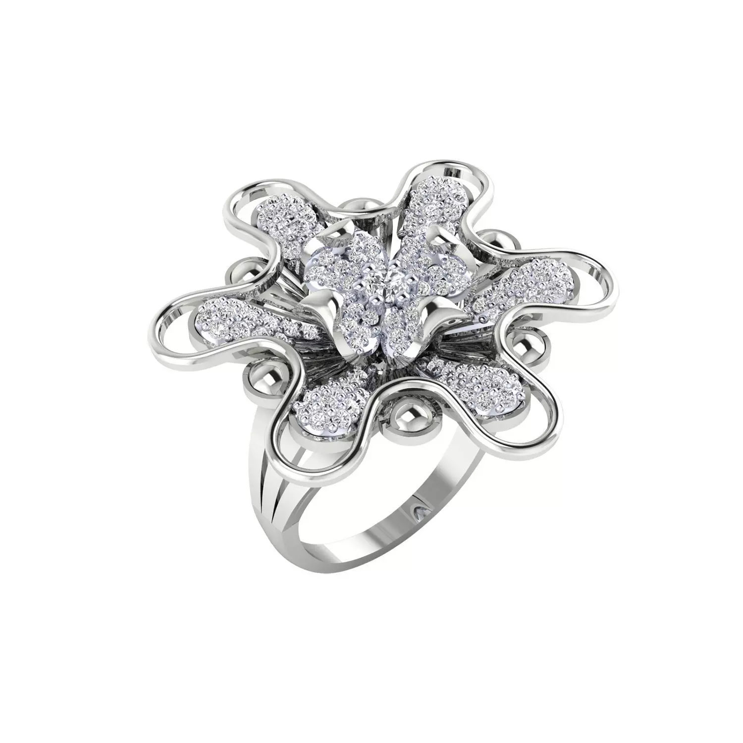 Women Ring Render 3dm STL MTL SLC JCD OBJ FBX Details 3D print model_11