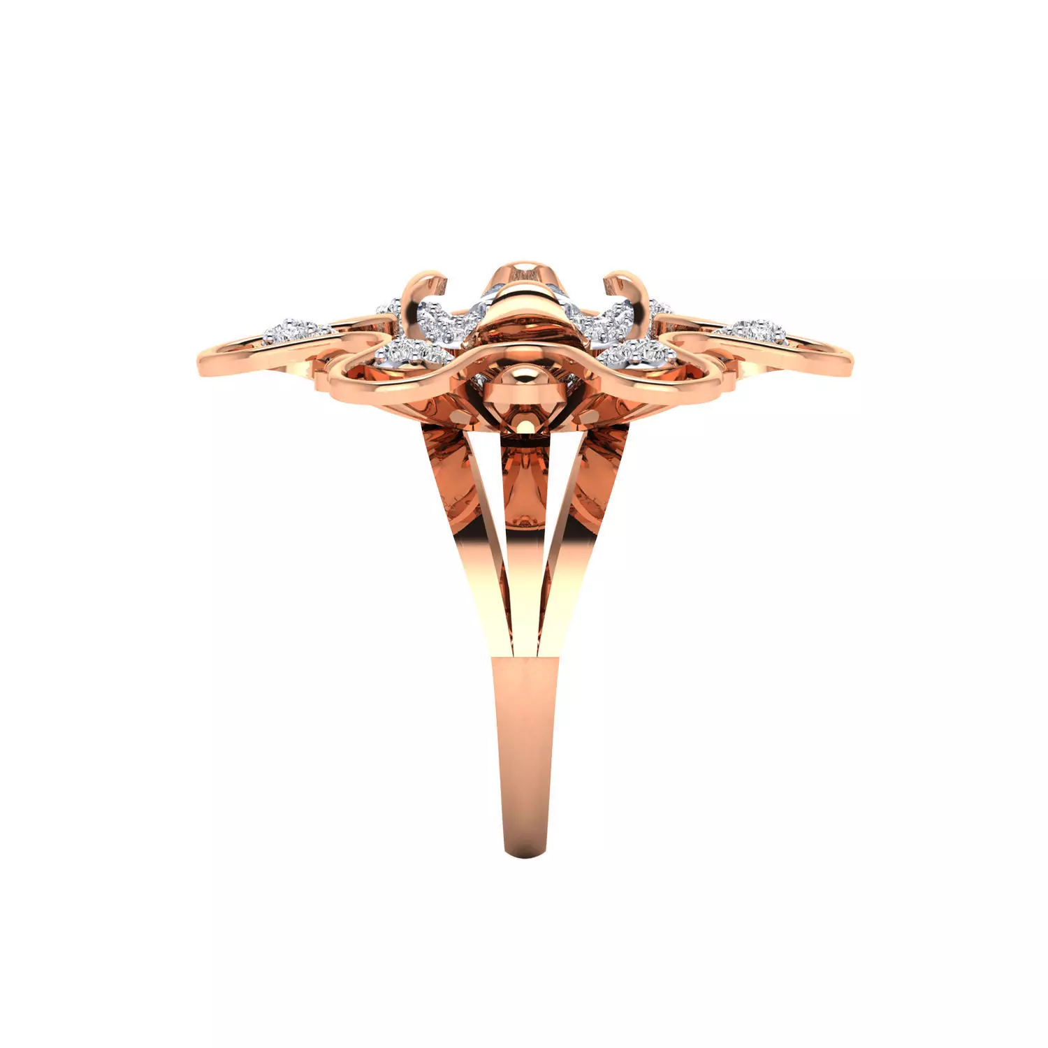 Women Ring Render 3dm STL MTL SLC JCD OBJ FBX Details 3D print model_4