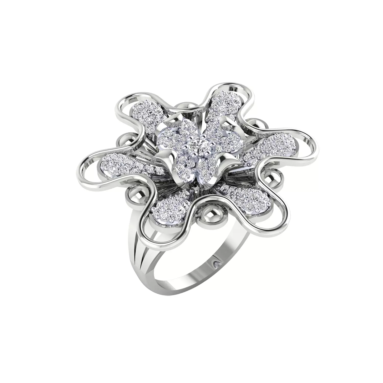 Women Ring Render 3dm STL MTL SLC JCD OBJ FBX Details 3D print model_12