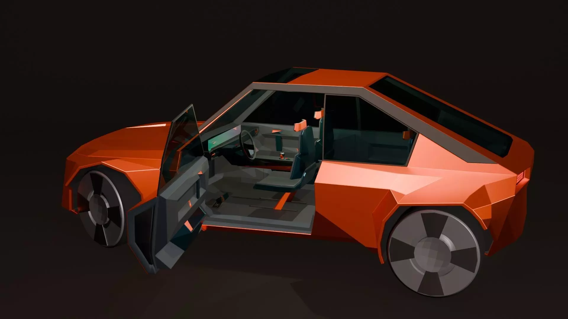 Concept styled sports coupe 3 3D model_14