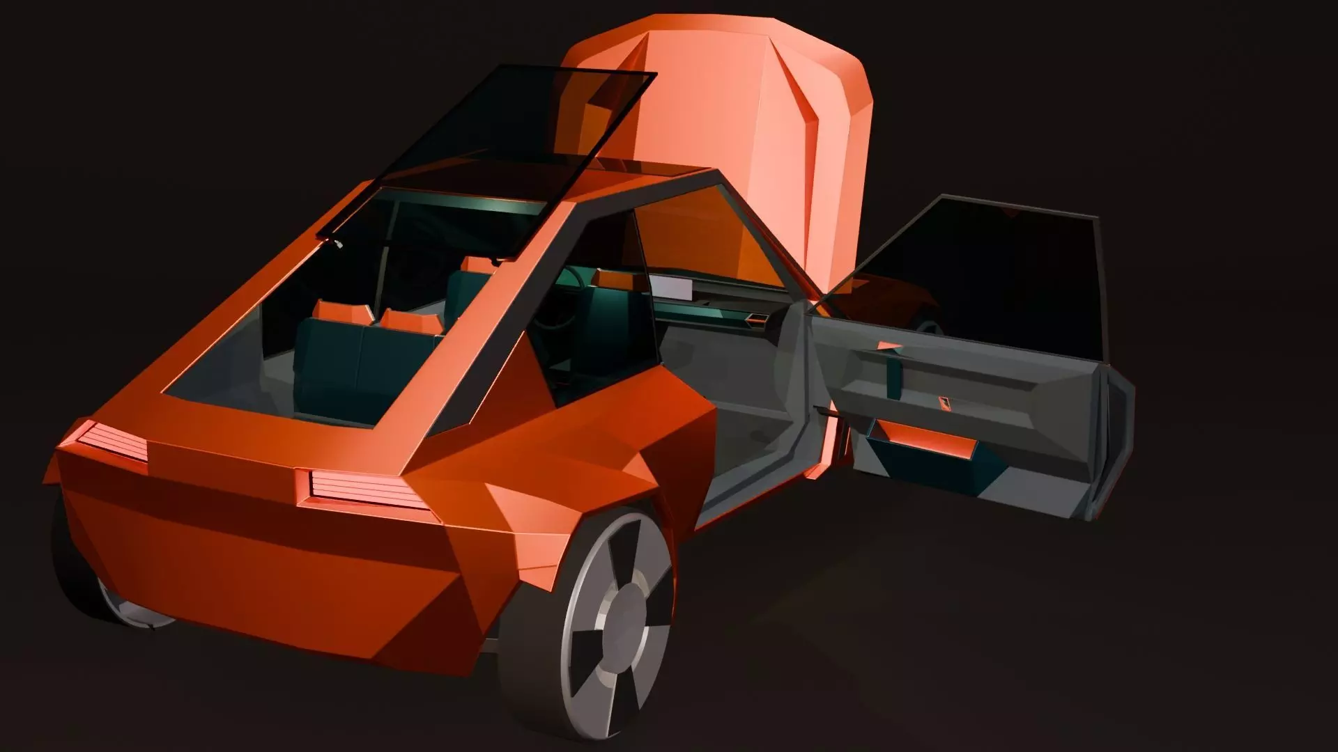 Concept styled sports coupe 3 3D model_20