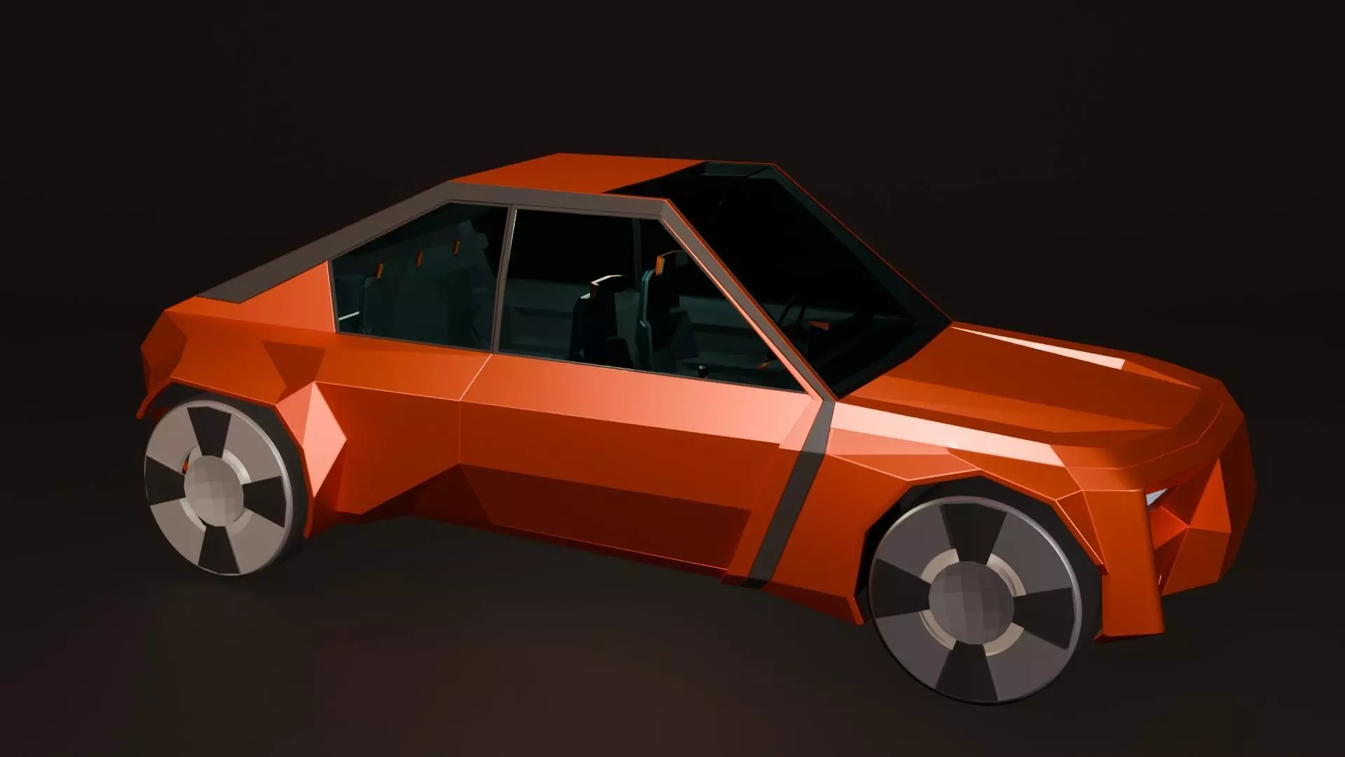Concept styled sports coupe 3 3D model_4