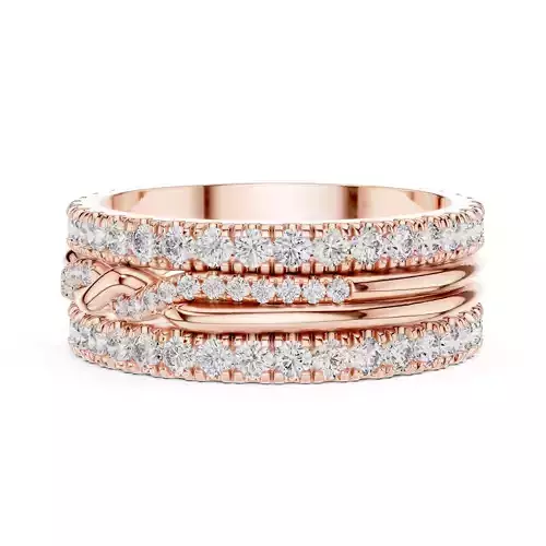 Round Cut Pave Diamond Eternity Wedding Band 3DM STL Video