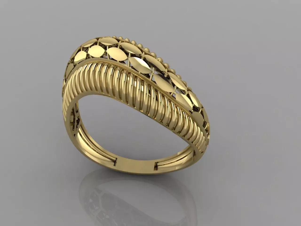 Free File stl Ring 3D Model Lena Free 3D print model_0