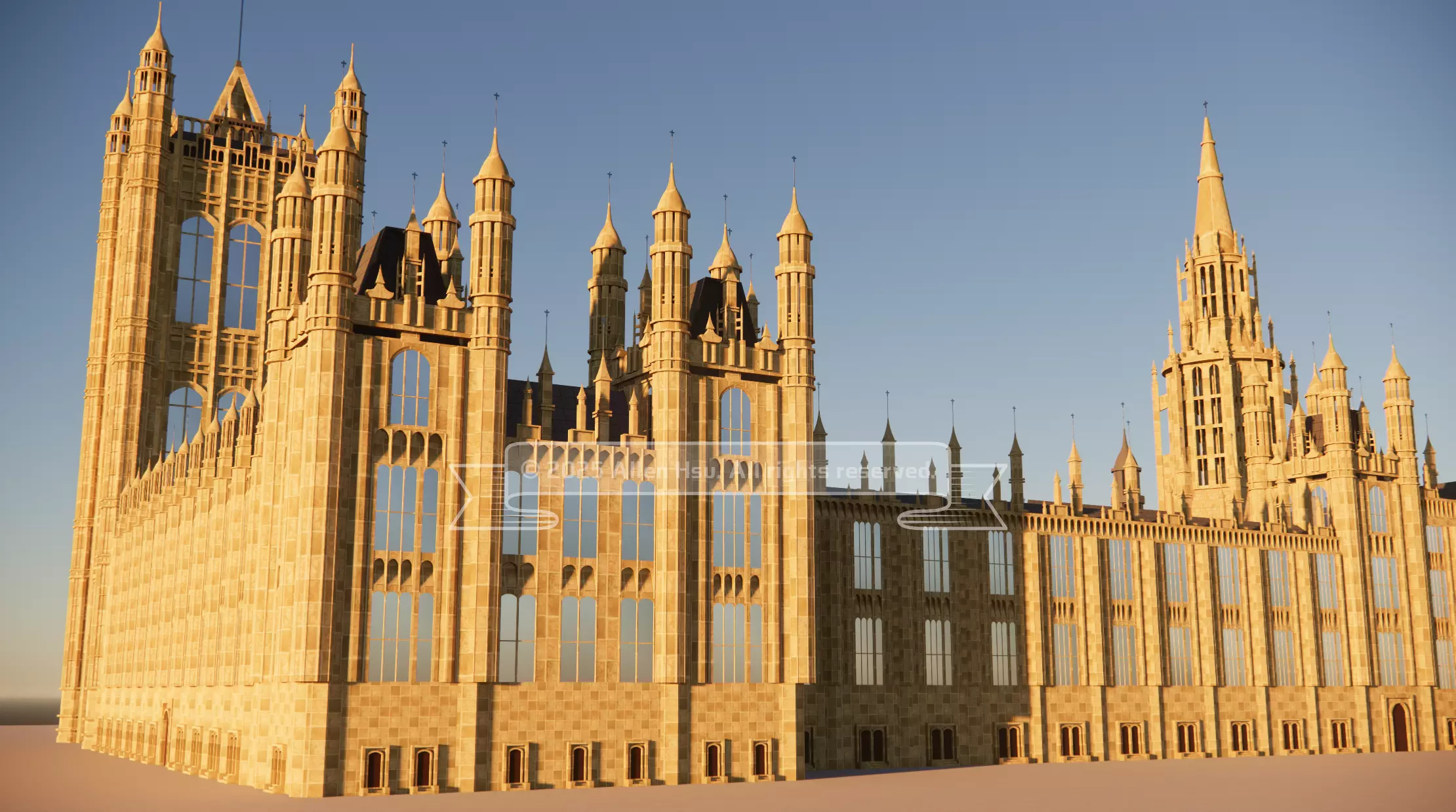 Palace of Westminster - does not include Big Ben 3D model_20