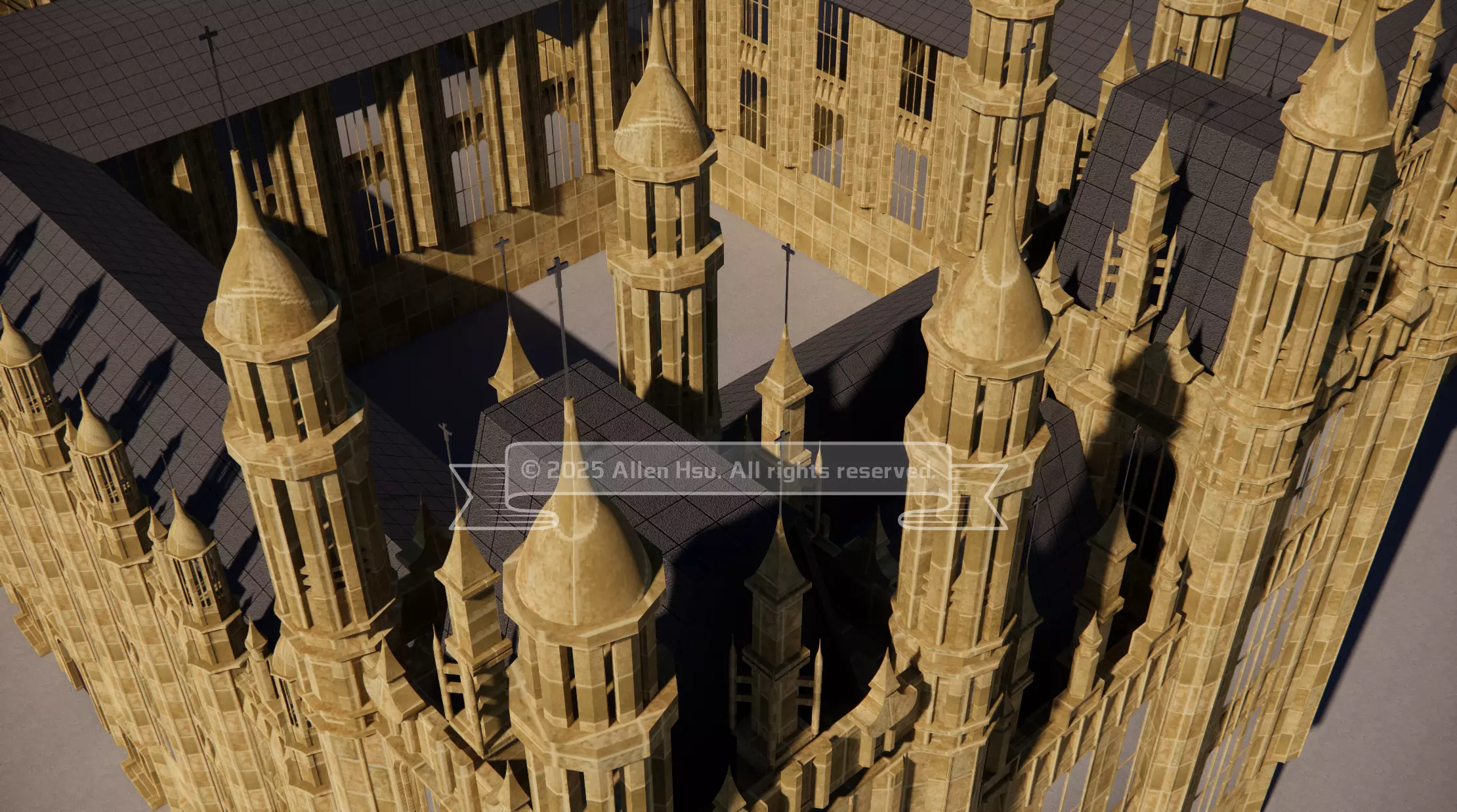 Palace of Westminster - does not include Big Ben 3D model_75