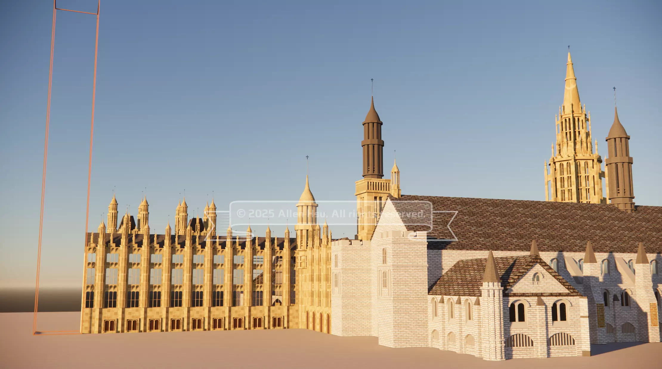 Palace of Westminster - does not include Big Ben 3D model_34