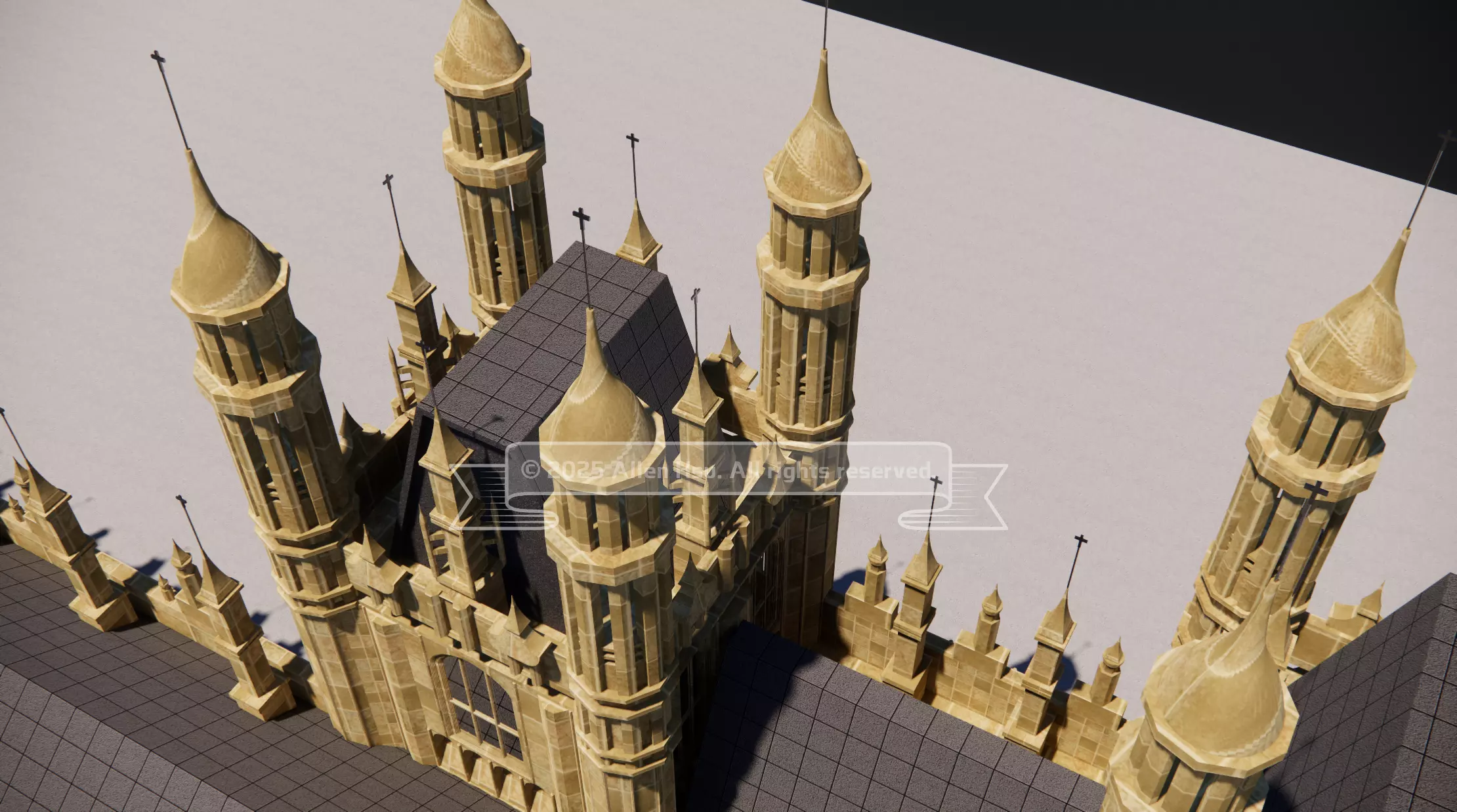 Palace of Westminster - does not include Big Ben 3D model_76