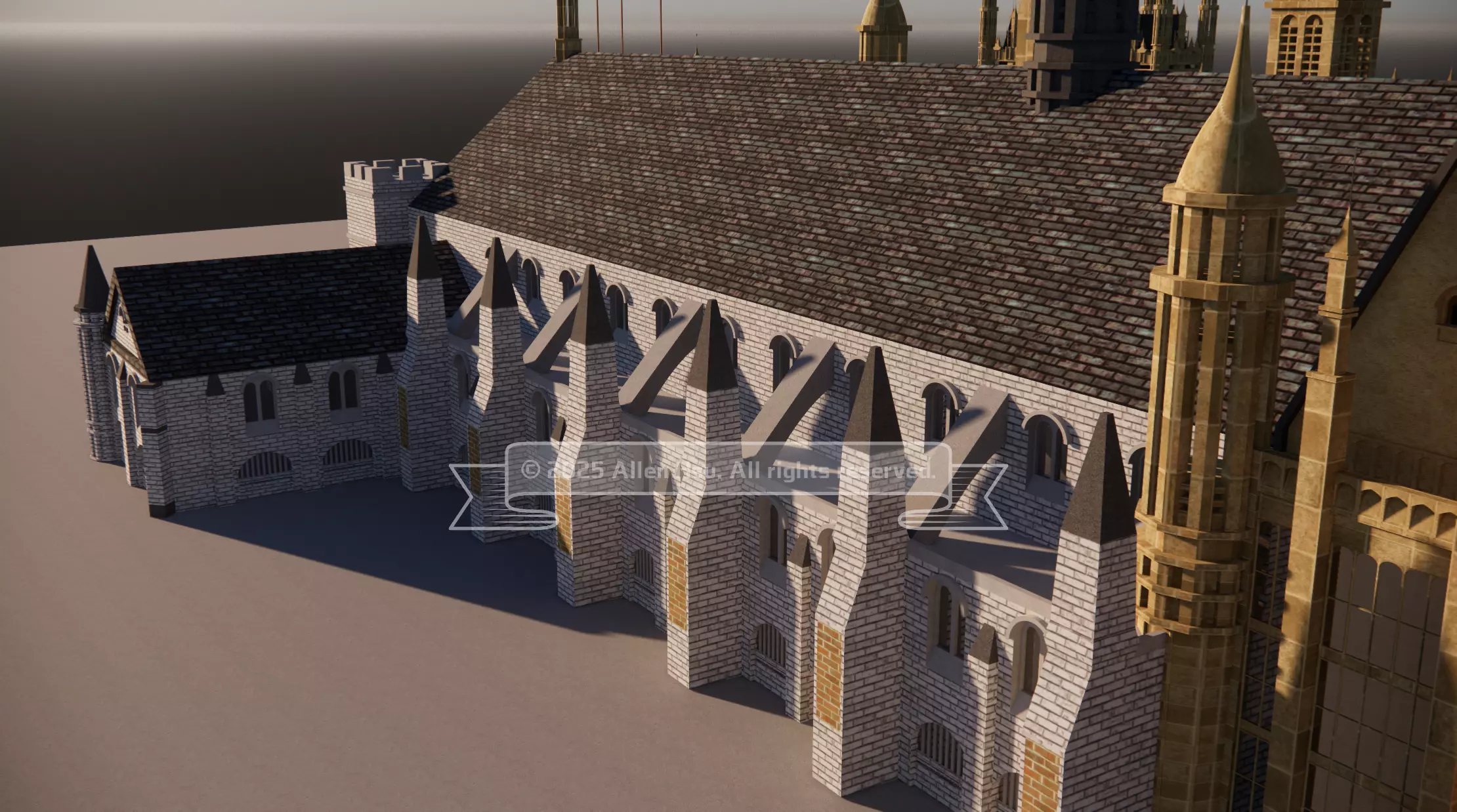 Palace of Westminster - does not include Big Ben 3D model_49