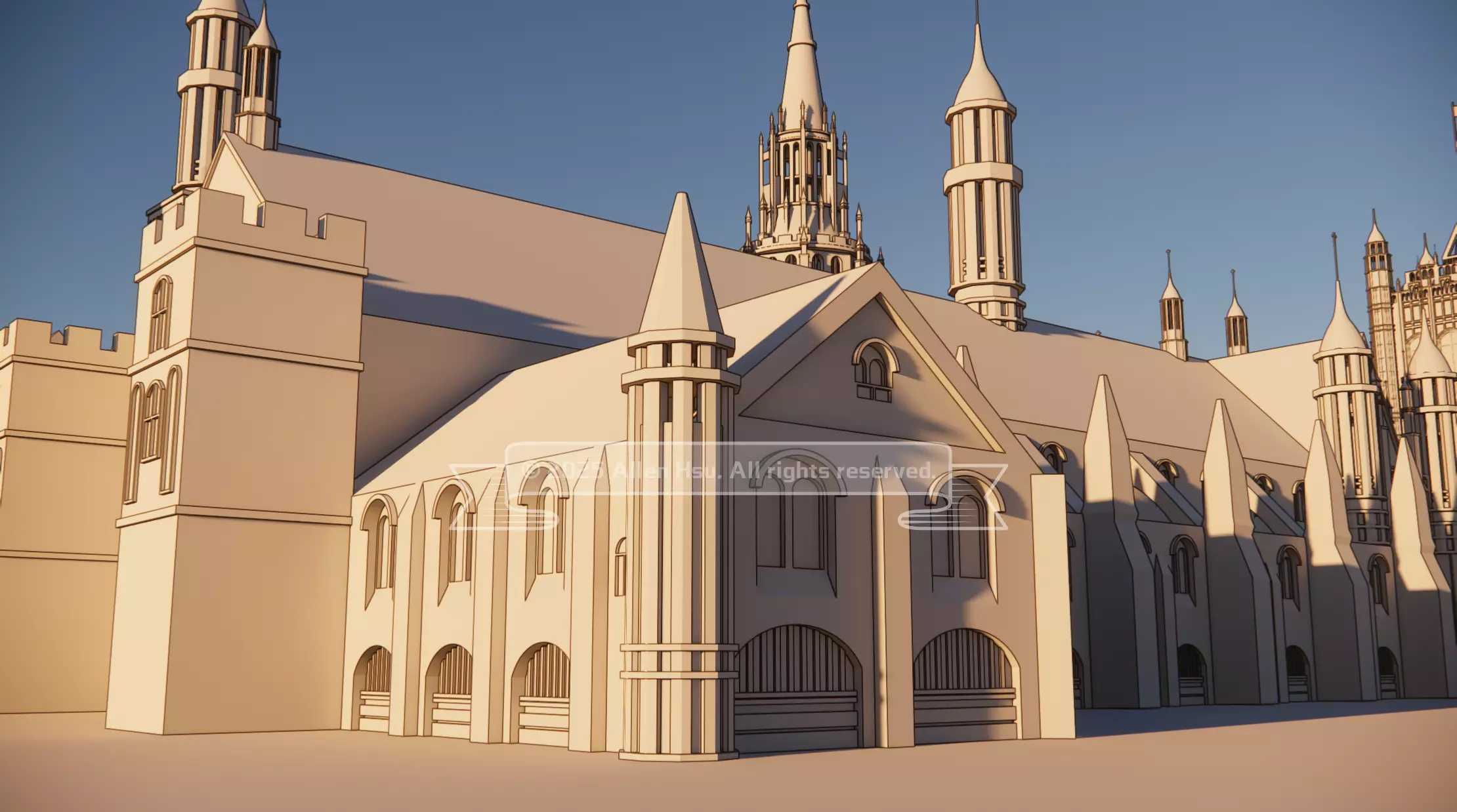 Palace of Westminster - does not include Big Ben 3D model_81