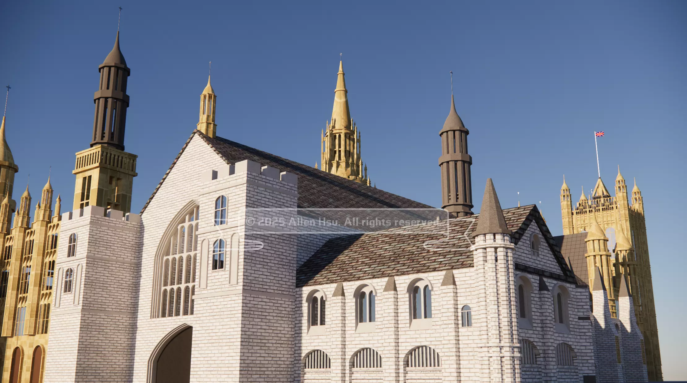 Palace of Westminster - does not include Big Ben 3D model_47