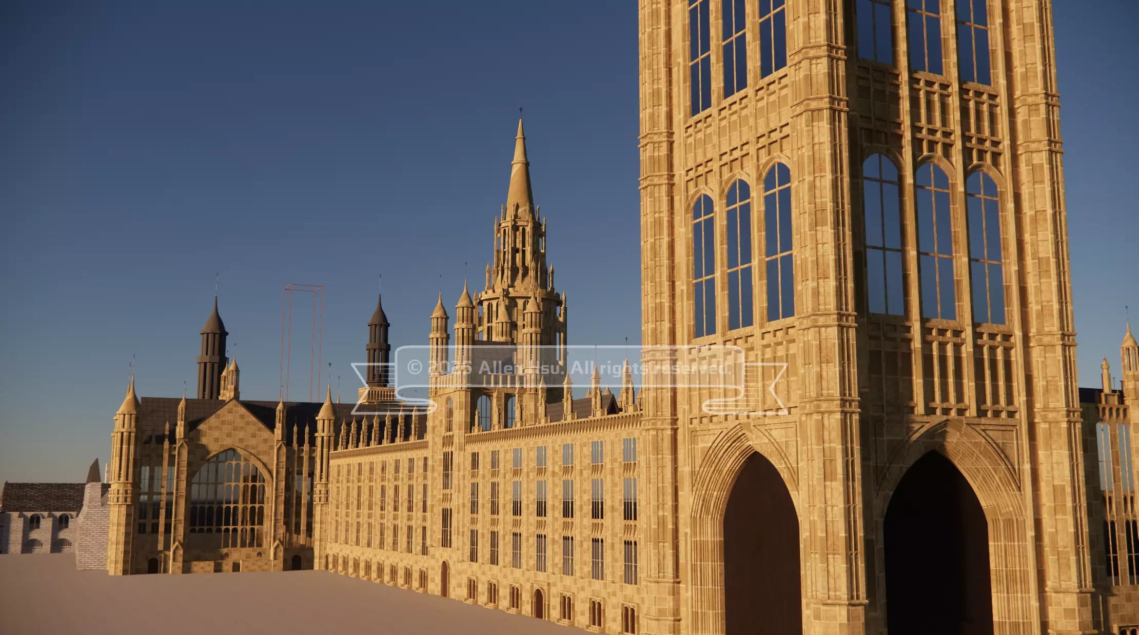 Palace of Westminster - does not include Big Ben 3D model_29