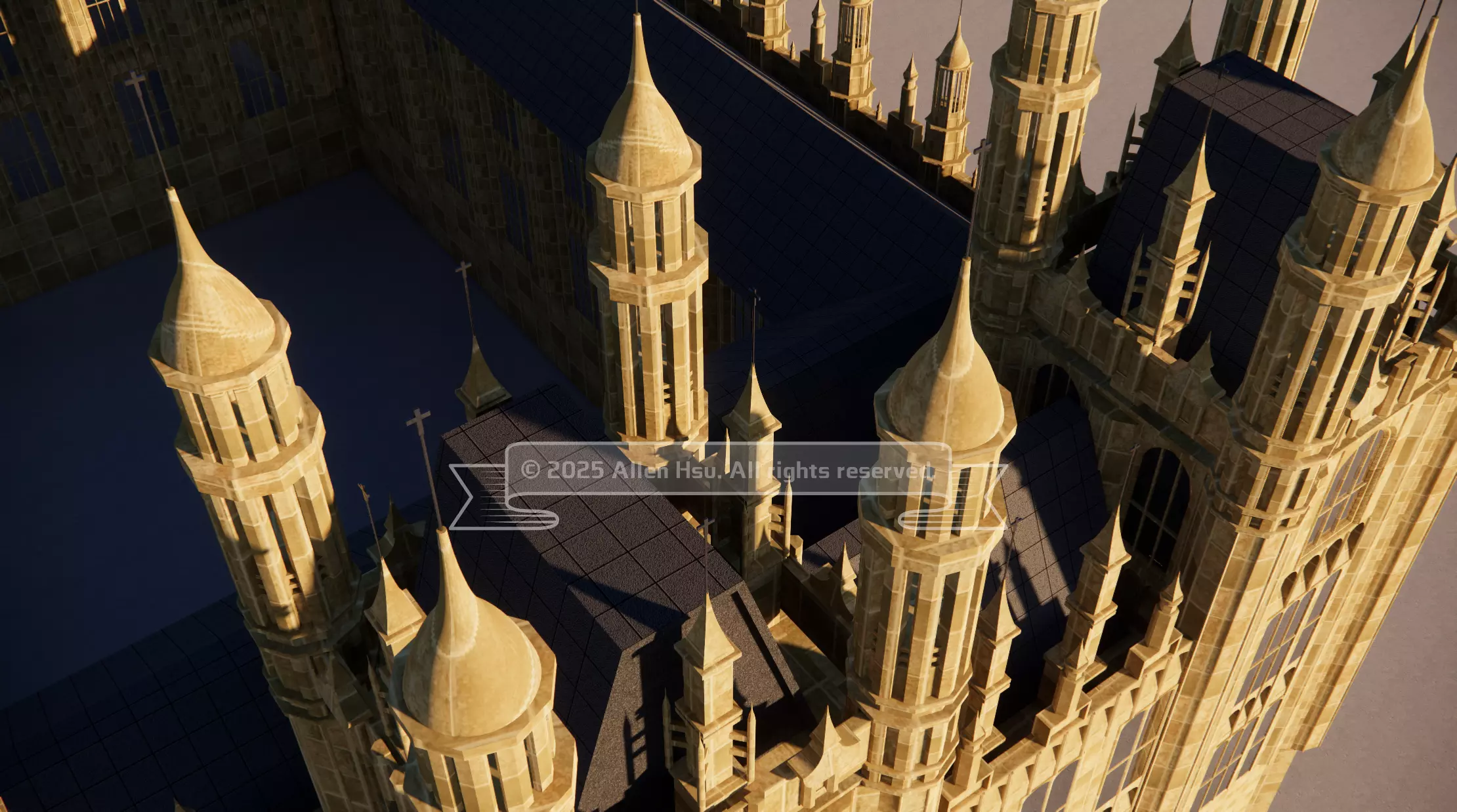 Palace of Westminster - does not include Big Ben 3D model_69