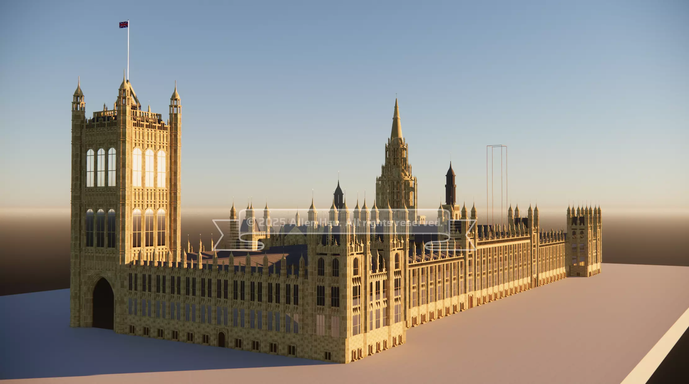 Palace of Westminster - does not include Big Ben 3D model_19